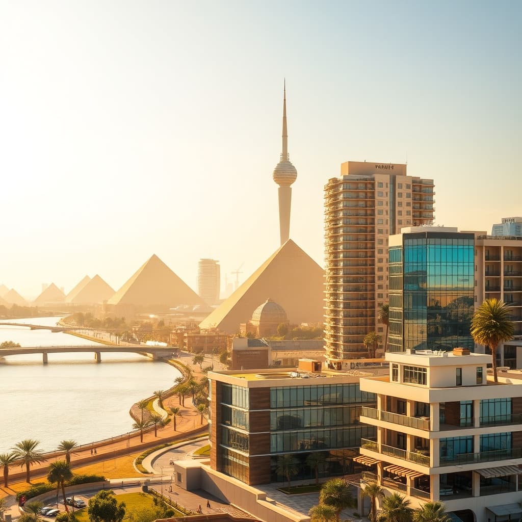 Diverse corporate housing options in Cairo, including luxury apartments, budget-friendly solutions, and modern serviced apartments