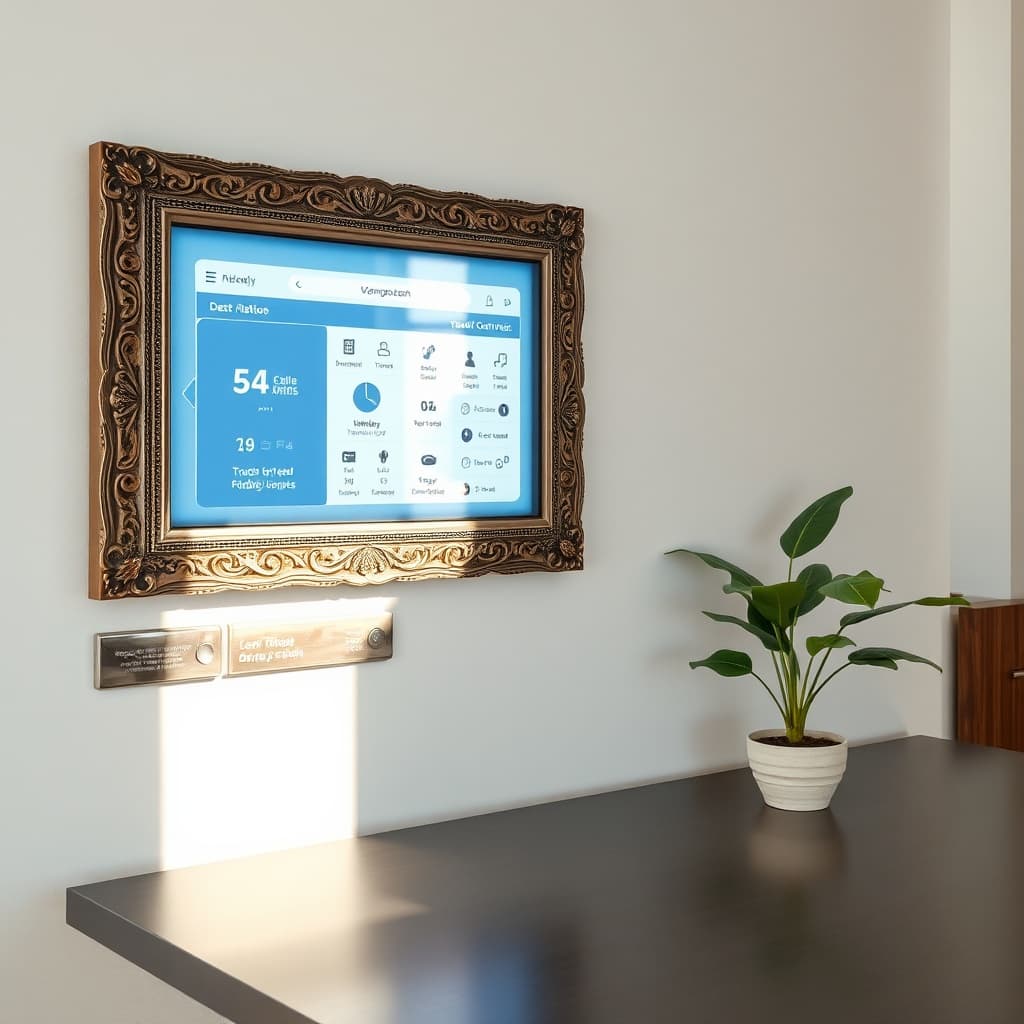 Best Interior Design Trends for Cairo Holiday Homes featuring a smart home interface blended with traditional Egyptian patterns and sustainable materials