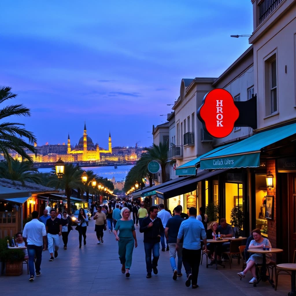 Heliopolis vs Zamalek best Cairo neighborhood for expats: vibrant walkable island lifestyle in Zamalek with cafes, art scene, and Nile views at dusk